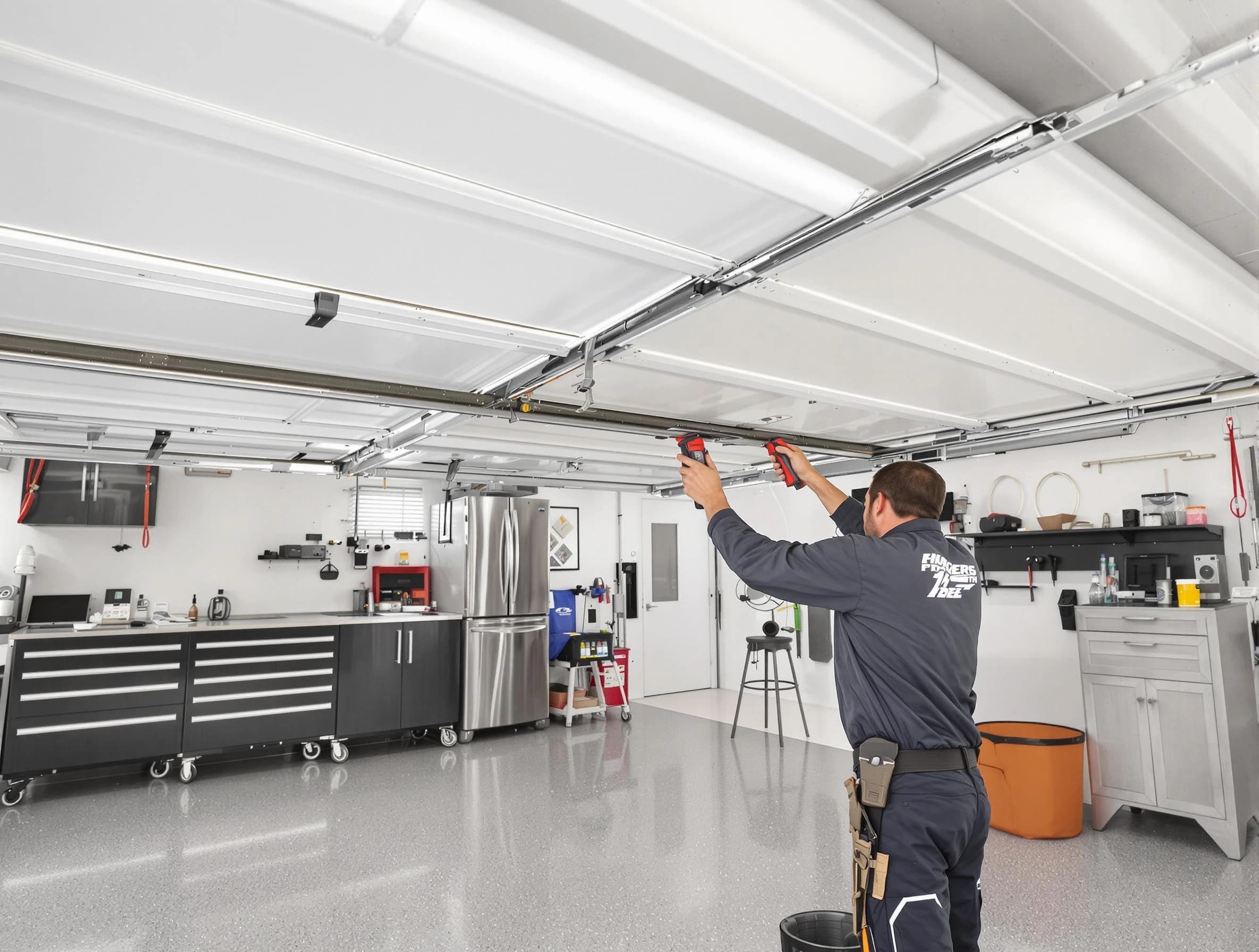 Overhead garage door repair service by Bethel Acres Garage Door Repair in Bethel Acres