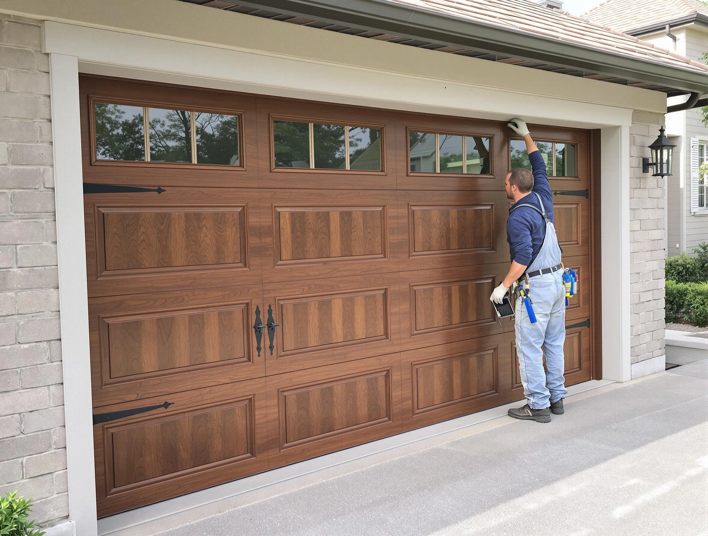 Custom garage door showcase by Bethel Acres Garage Door Repair in Bethel Acres