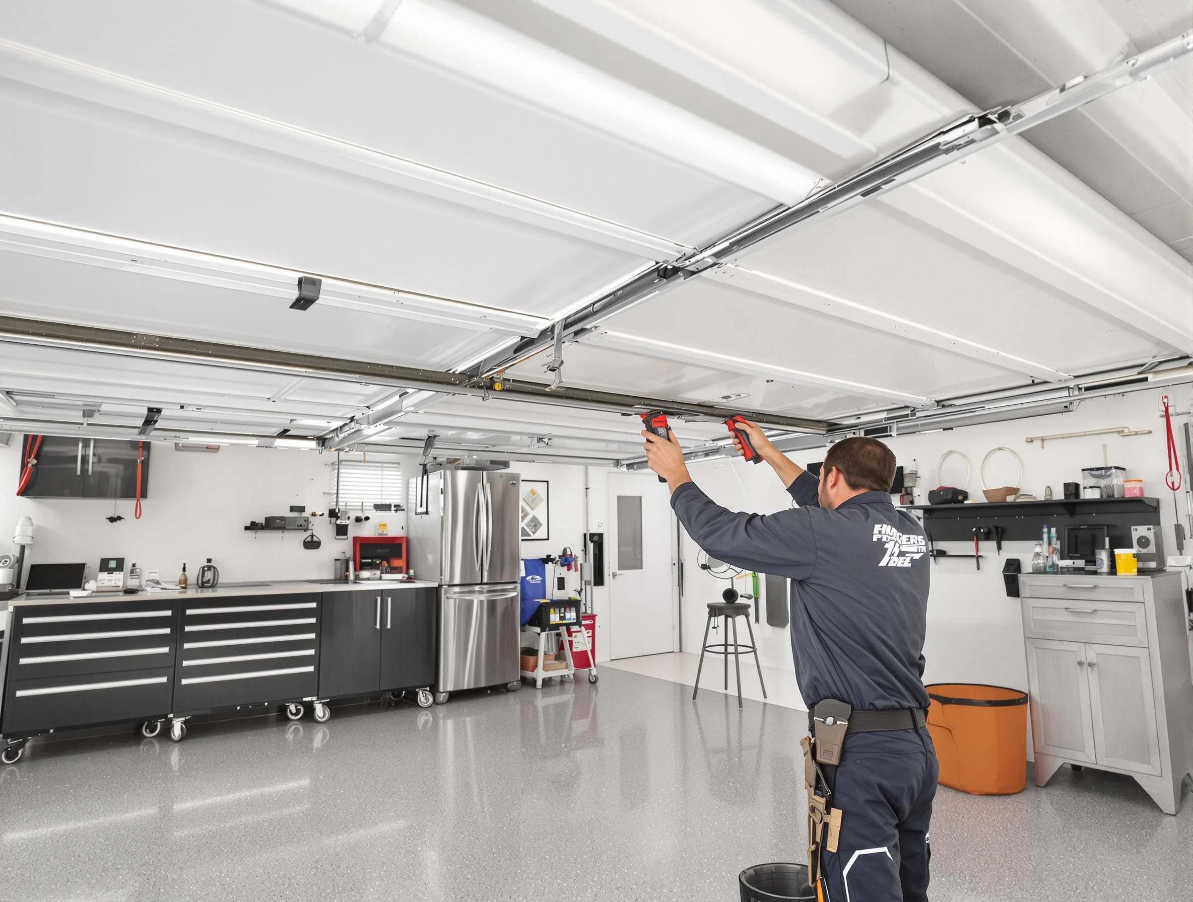 Overhead garage door repair service by Bethel Acres Garage Door Repair in Bethel Acres